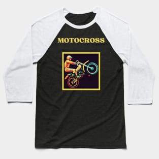 Vintage Yamaha Motocross Baseball T-Shirt